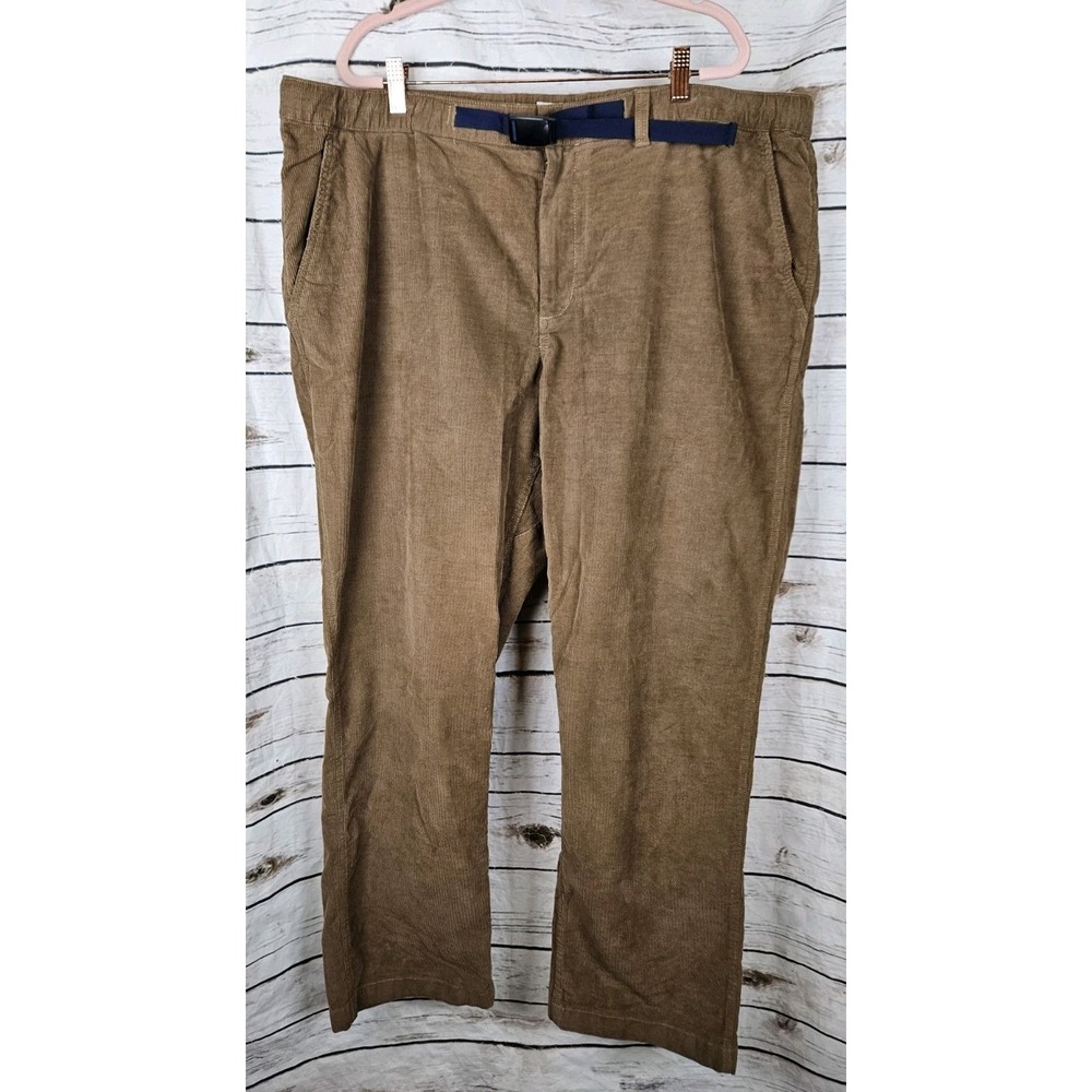 J Crew Mens Belted Pants in Corduroy XXL Brown NEW Cotton 42W x 31L